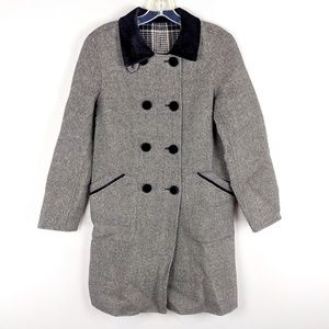 Vintage | Gray Double-Sided Wool Coat - E89